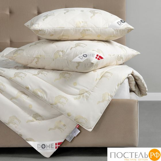 DOME Camel Soft Подушка стеганая 70х70, 1пр., микробамбук/шерсть/микроволокно