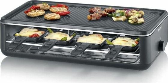 Grill elektryczny Severin Severin RG 2365 grill raclette 8 os. 1300 W Czarny