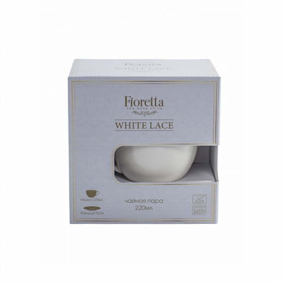 Чайная пара WHITE LACE 220мл