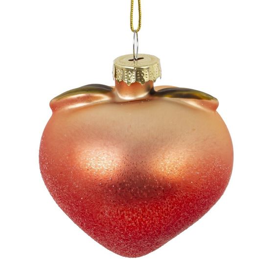 Украшение новогоднее "Персик", L6 W5,5 H6,5 см