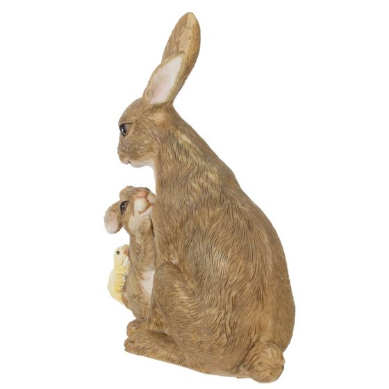 Фигурка декоративная "Зайцы", L11,5 W5,5 H13,5 см