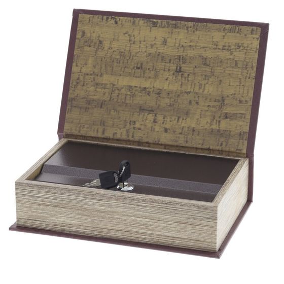Шкатулка-книга сейф, L17,5 W6,5 H27 см