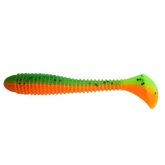 Виброхвост Helios Catcher Pepper Green &amp; Orange, 7 см, 7 шт. (HS-1-018)