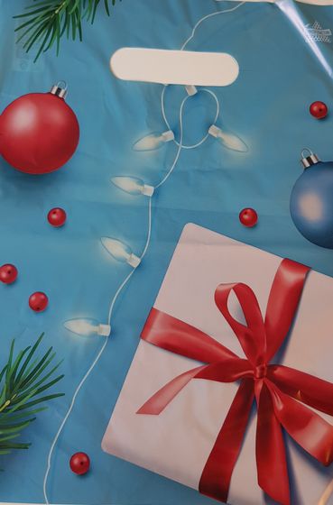 !09 Пакет "Подарки и шарики" (набор 20 штук) полиэтиленовый с вырубной ручкой, 30 мкм 20 х 30 см.