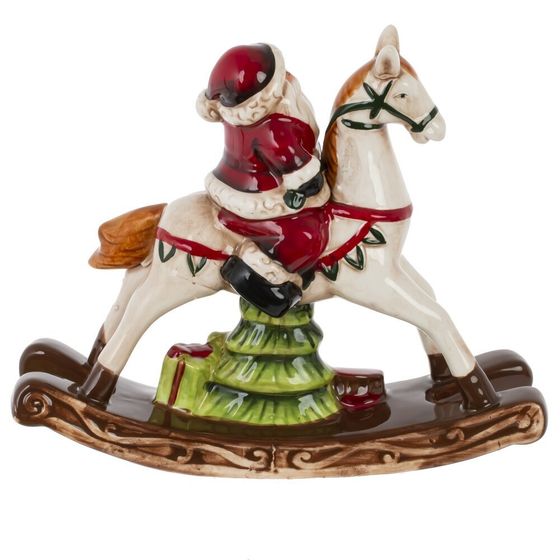 Фигурка декоративная &quot;Санта на лошадке&quot;, L23 W7 H20 см