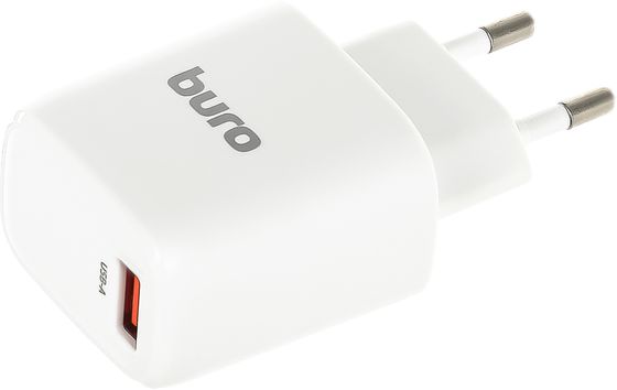 Сетевое З/У Buro BUWG1 1хUSB 18Вт 5-12В 3A QC белый (BUWG18P100WH)