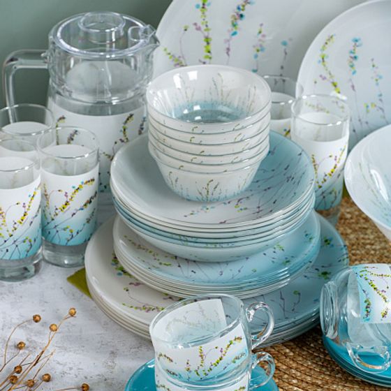 Набор столовый SIMPLY TROMPETTE TURQUOISE 44 предмета