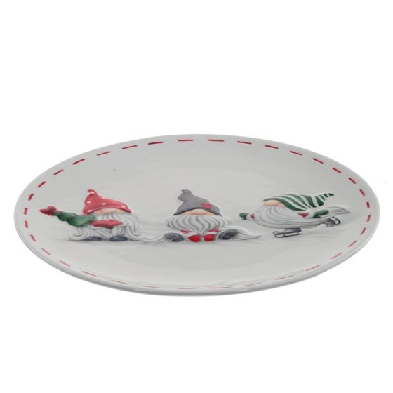 Тарелка, L25 W25 H2 см