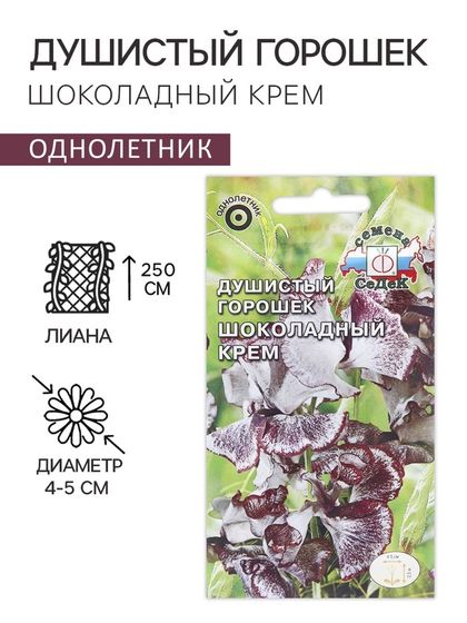 Семена цветов Душистый горошек &quot;Шоколадный крем&quot;, 0,5 г