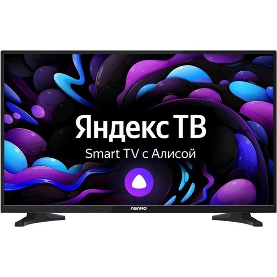 Телевизор Asano 32LH8010T, 32&quot;, 1366x768, DVB-T/С, HDMI 2, USB 2, SmartTV, черный