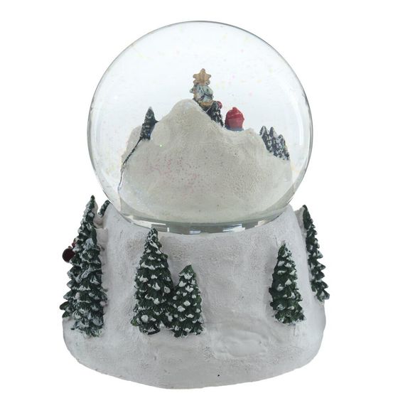 Фигурка декоративная &quot;Рождество&quot; в стекл шаре (свет, муз, вьюга, 3хAA), D 12 см, L15 W13,5 H19 см