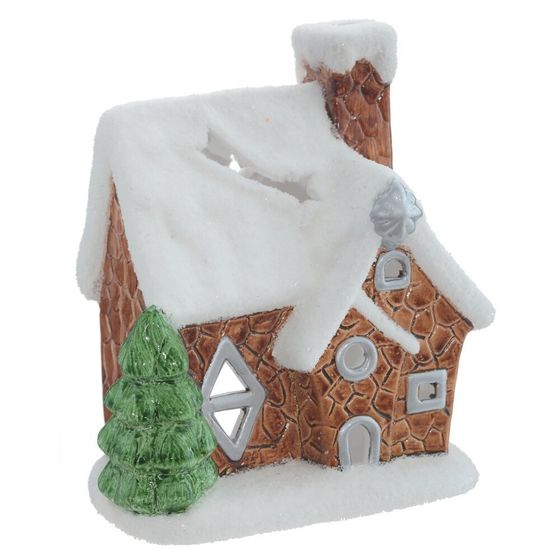 Подсвечник &quot;Домик&quot; (диаметр свечи - 6 см), L13 W8 H16 см, 2в.