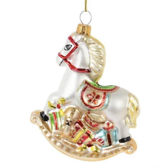 Украшение новогоднее &quot;Лошадка-качалка&quot;, L9 W3 H11 см