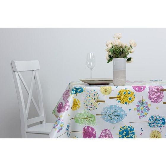 !Клеёнка «ЛАРИО» «Деревья в цвете» 140 см, 20 п.м., BL60!