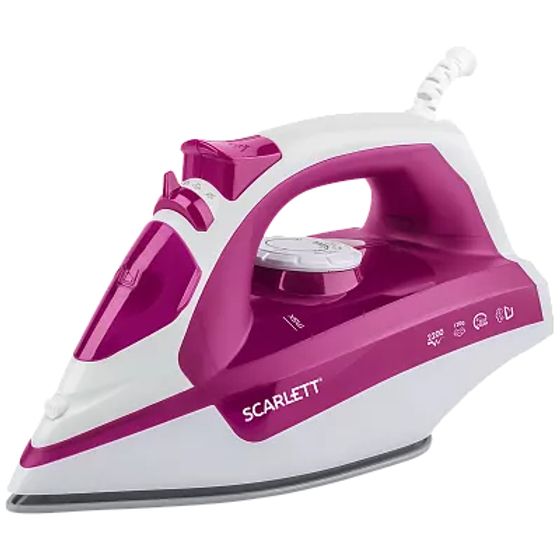 Утюг Scarlett SC-SI30K25 2200Вт розовый/белый