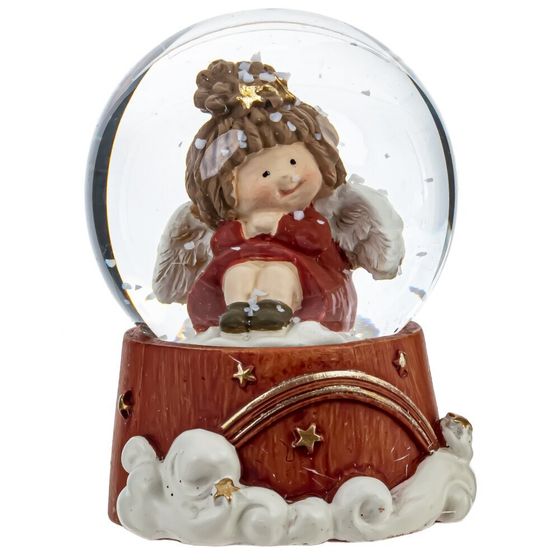 Фигурка декор в стекл шаре &quot;Ангел&quot;, D 4.5 см, L4,5 W4,5 H6 см, 2в.