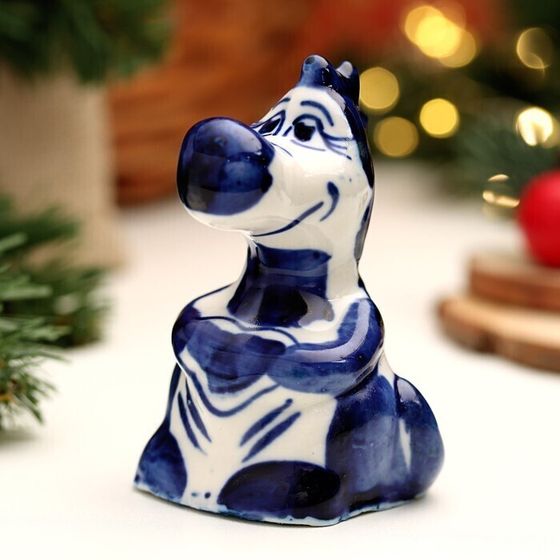 !09 Сувенир &quot;Дракон Кай&quot;, гжель