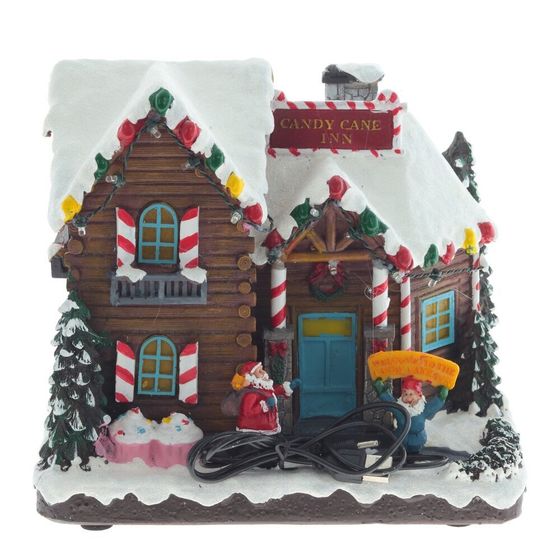 Фигурка декоративная &quot;Рождество&quot; (4 мелодии, подсвет, движ, 3xAA н/п, +USB), L23 W16,5 H21 см