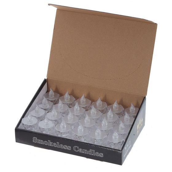 Изделие декоративное &quot;Свеча&quot; (подсветка, 3xLR54) (блок 24шт), L3,5 W3,5 H6,5 см