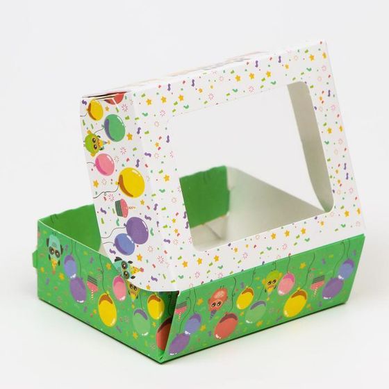 !Коробка складная 5 штук "Happy Birthday", 10 х 8 х 3,5 см.