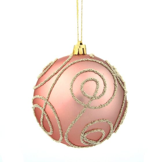 Набор из 12шт Украшение новогоднее Шар &quot;Волшебный завиток&quot;, D 8 см, L35 W27 H9 см