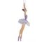 Изделие декоративное подвесное "Балерина", L6 W4 H11 см, 3в.