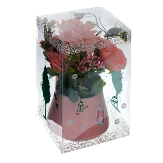 Цветочная композиция, L19 W15,5 H20,5 см, 4в.