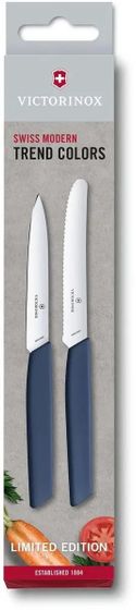 Набор ножей Victorinox Swiss Modern Marine LE 2022 (6.9096.2L3) 2шт синий