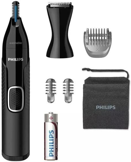 Триммер Philips NT5650/16 батареи (насадок 3шт) черный