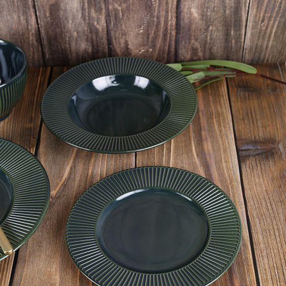 Тарелка десертная EMERALD GREEN 22см
