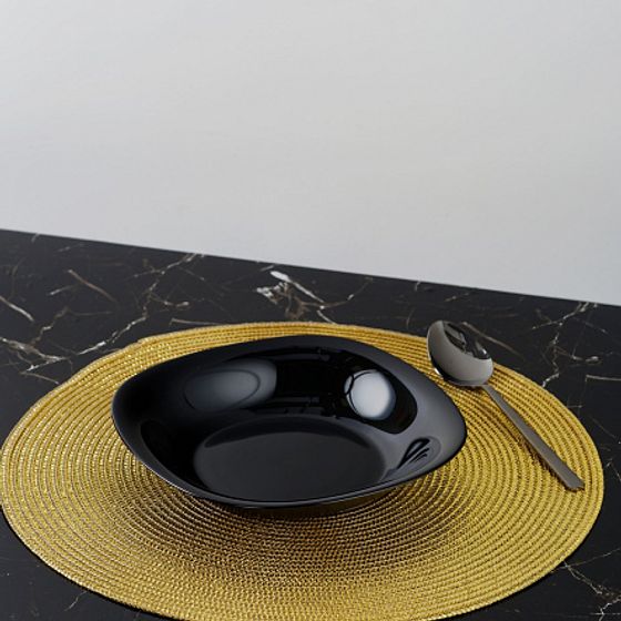 Тарелка суповая НЬЮ КАРИН черная 21см