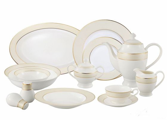 Valentina 57-PC Dinnerware Set, Service for 8