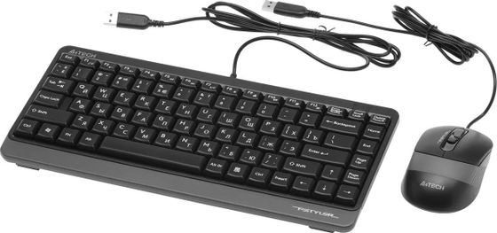 Клавиатура+мышь A4Tech Fstyler F1110 проводной черный/серый