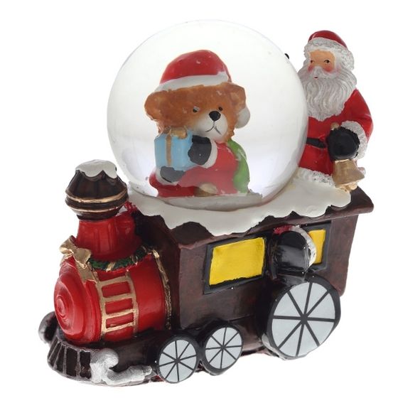 Фигурка декор в стекл шаре &quot;Олень/Снеговик/Медвежонок/Санта&quot;, D4,5 см, L8,5 W5 H8