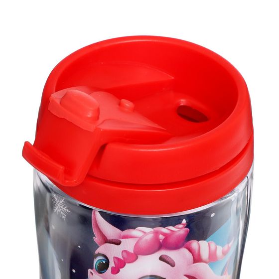 !09 Термостакан 2 штуки с пазлом «Дракончик и Дедушка Мороз», 54 элемента, 350 мл