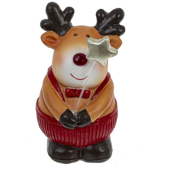 Фигурка декоративная &quot;Олень&quot;, L5 W5 H10 см, 4в.