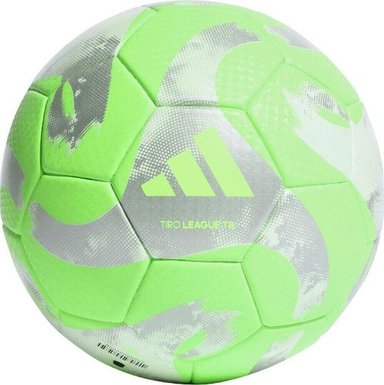 Футбольный мяч Adidas Tiro League с термоскреплением зелено-серый HZ1296 5