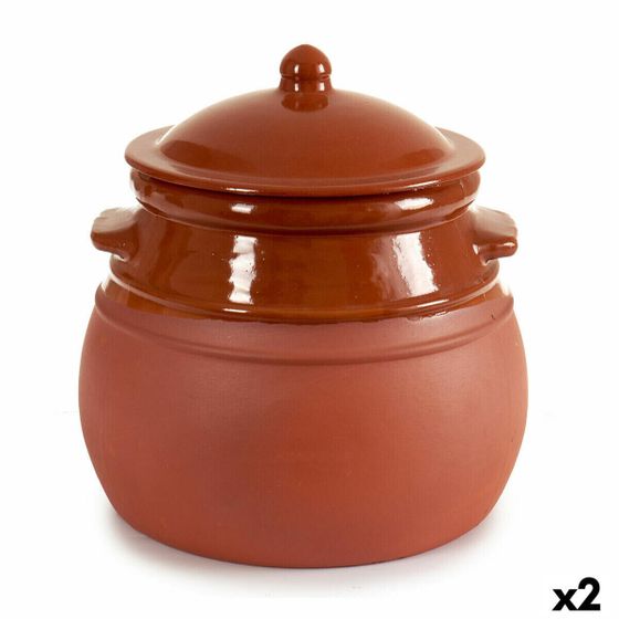 Кастрюля с крышкой Кафель 4,5 L 25 x 27 x 25 cm (2 штук)