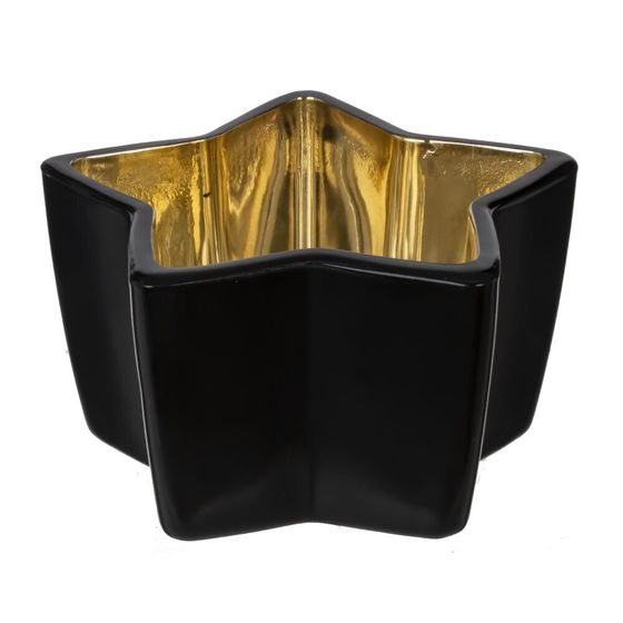 Подсвечник, L9,5 W9,5 H5 см, 1 штука, дизайн микс