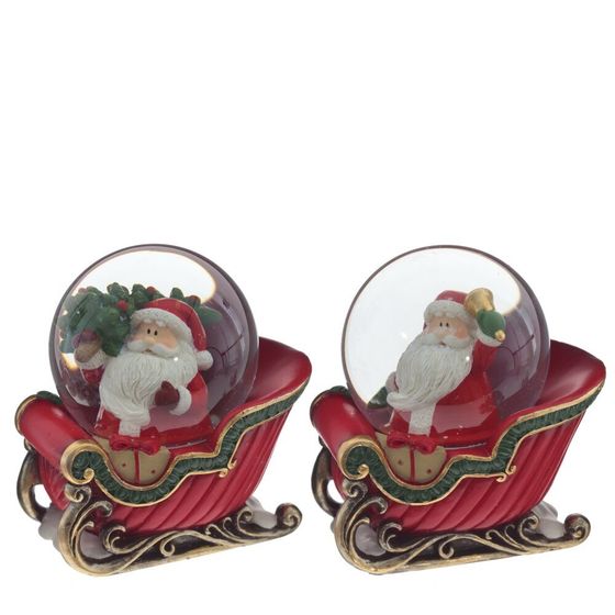 Фигурка декор в стекл шаре &quot;Дед Мороз&quot;, D6 см, L9,5 W7 H9,5 см, 2в.