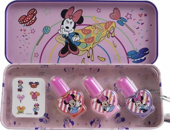 Markwins Zestaw lakierów met. etui Minnie Mouse