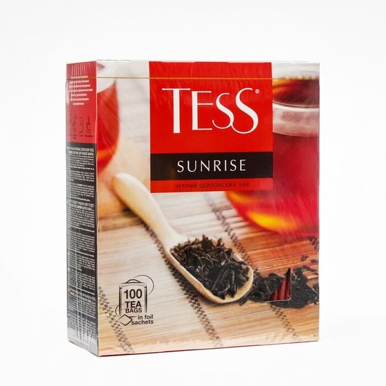 Чай Тесс Sunrise black tea , 100 пак*1,8 гр