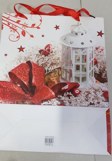 !Пакет новогодний c переливом "Новогоднее настроение" 38 x 44 см.