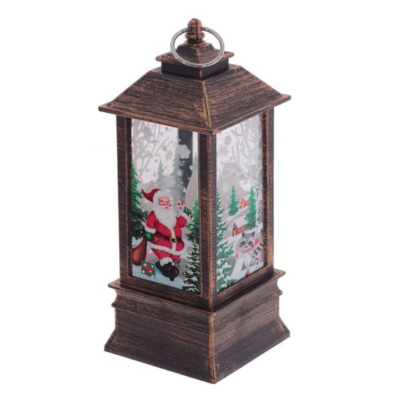 Изделие декоративное &quot;Фонарь&quot; (подсвет, AAAх3 н/п)  L7,5 W7 H18 см, 2в.