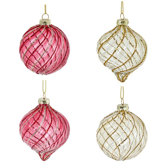 Набор из 12шт Украшение новогоднее &quot;Шар&quot;, D 8 см, L35 W25 H8,5 см