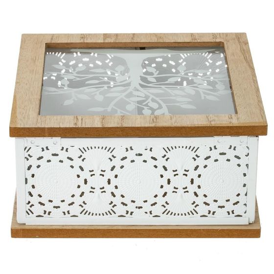 Шкатулка для чайных пакетиков, L18,5 W18,5 H9 см