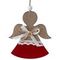 Изделие декоративное подвесное &quot;Ангел/Ёлка/Звезда&quot;, L9 W1 H11,5 см, 3в.