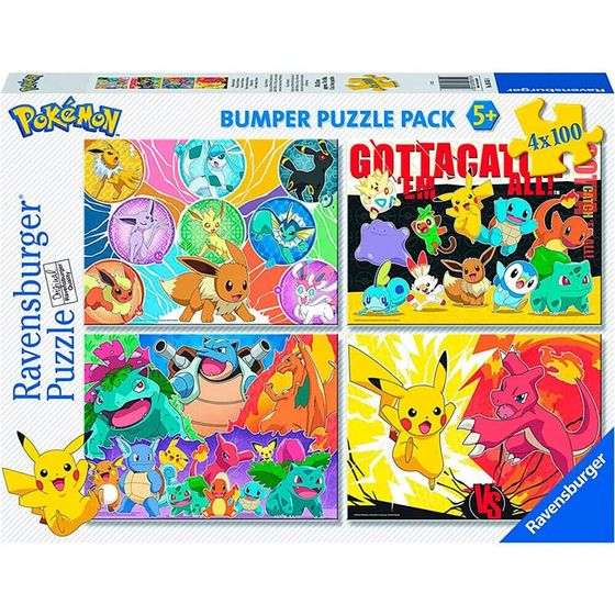 RAVENSBURGER Pokemon 4x100 Pieces Puzzle