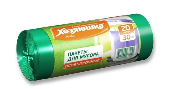 !Пакеты для мусора Хозяюшка Мила 07016 20 литров 60шт