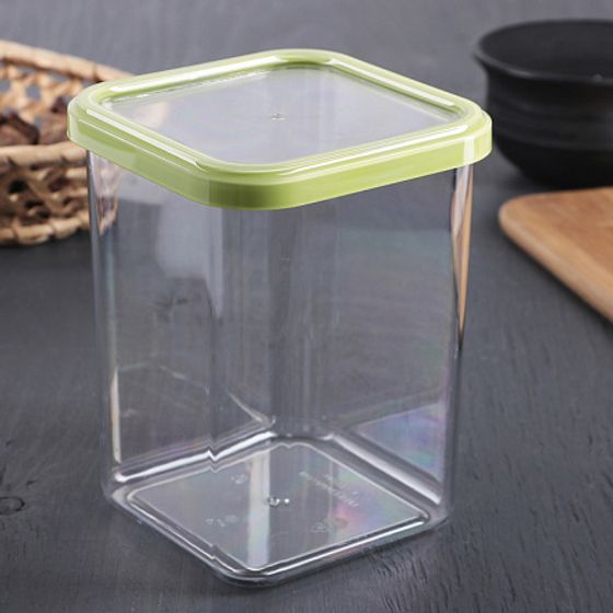 Банка квадратная ПРЕМИУМ 1.2л